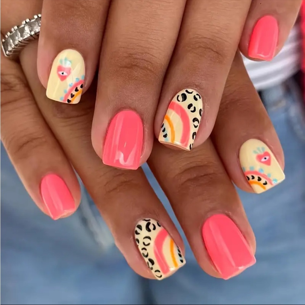 Colorful Nails Press On NIP